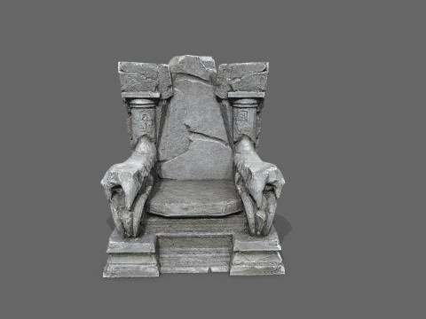 Old throne 3D Modell