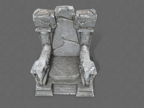 Old throne 3D Model