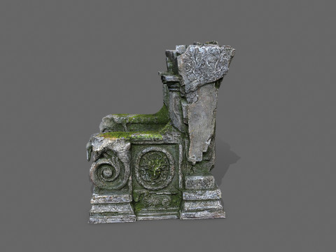 Old throne 3D मॉडल