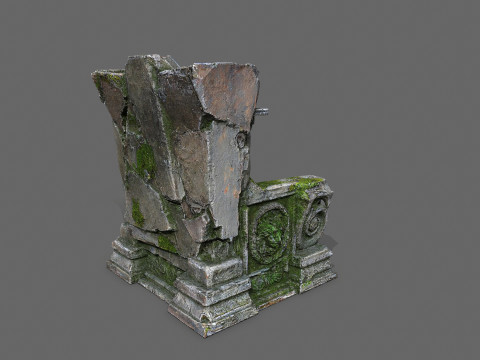 Old throne 3D मॉडल