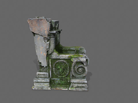 Old throne 3D मॉडल