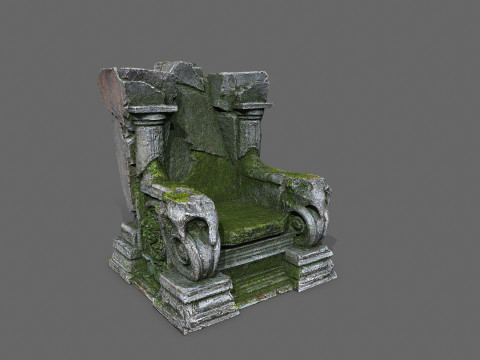 Old throne 3D मॉडल