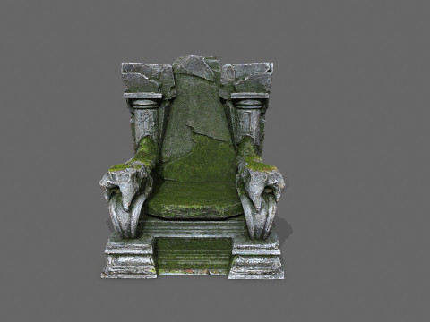 Old throne 3D मॉडल