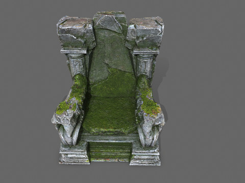 Old throne 3D मॉडल