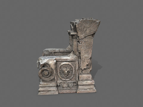 Old throne 3D Модель