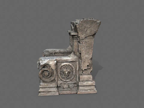 Old throne 3D Model