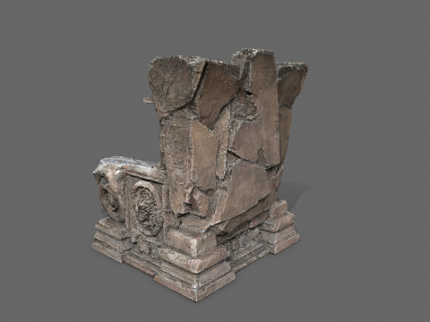 Old throne 3D Модель