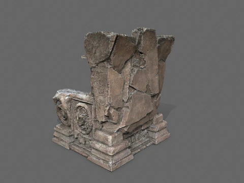 Old throne 3D Model