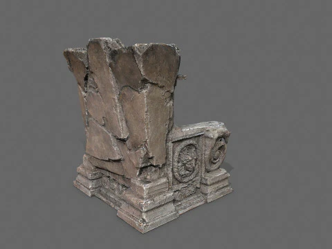 Old throne 3D Model