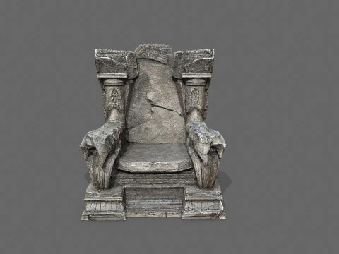 Old throne 3D Model