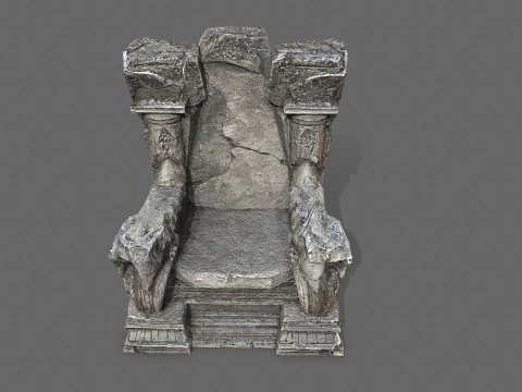 Old throne 3D Model