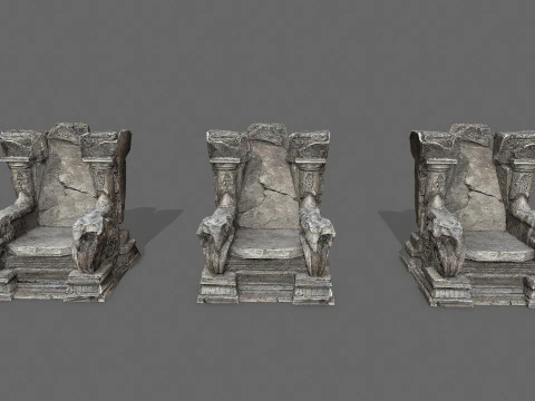 Old throne 3D Model