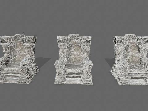 Old throne 3D Model