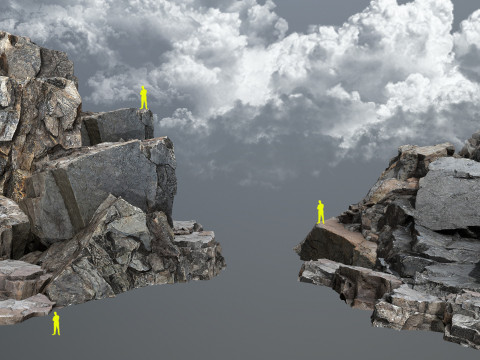 Cliff rocks Modello 3D