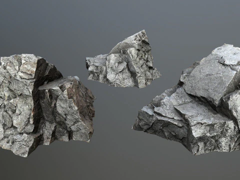 Cliff rocks 3D Model