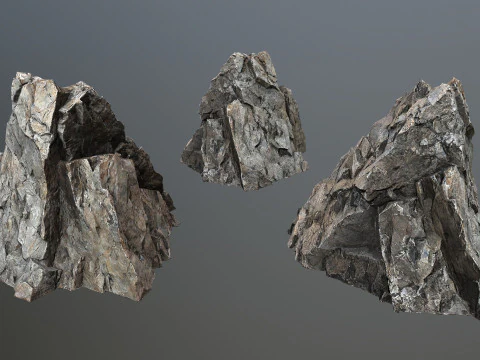 Cliff rocks 3D Model