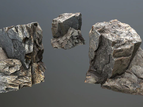Cliff rocks 3D Model