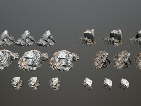 Cliff rocks 3D Модель