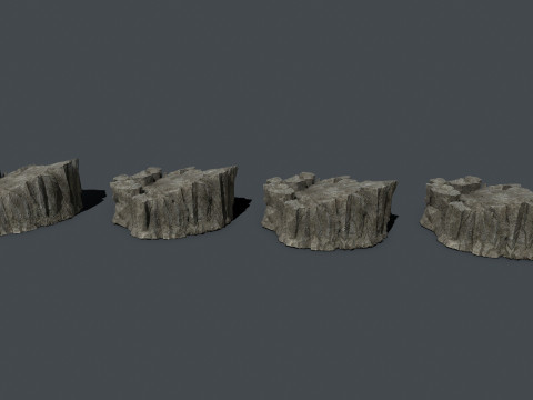 Cliff rocks 3D Model