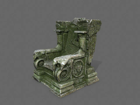 Oude troon 3D Model
