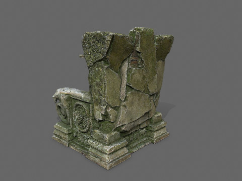 Old throne 3D Модель