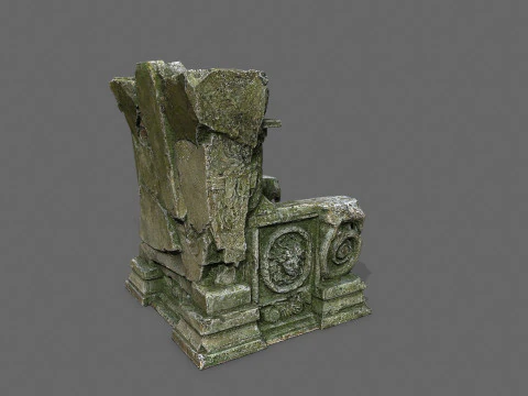 Oude troon 3D Model