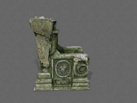 Oude troon 3D Model