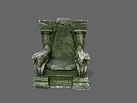 Old throne 3D Модель