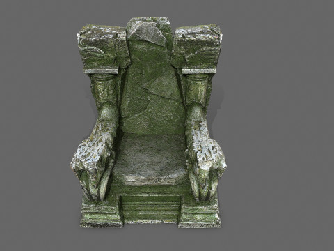 Old throne 3D Модель