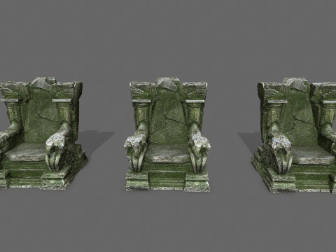 Old throne 3D Модель