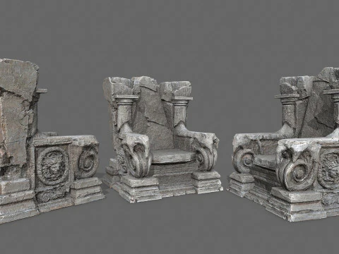 오래된 왕좌 3D 모델