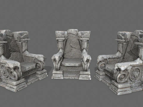 오래된 왕좌 3D 모델
