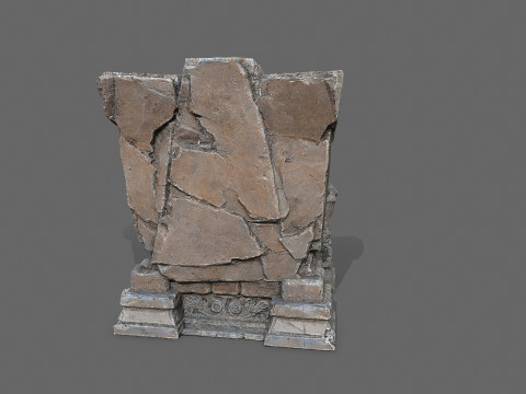 Old throne Modèle 3D
