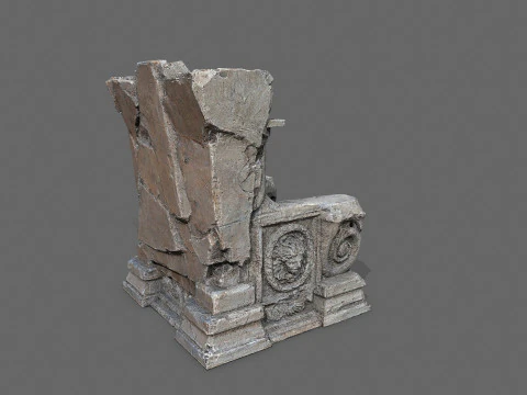 오래된 왕좌 3D 모델