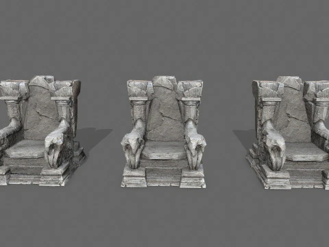 오래된 왕좌 3D 모델