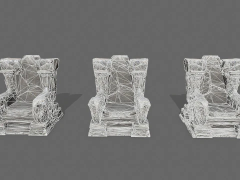 오래된 왕좌 3D 모델