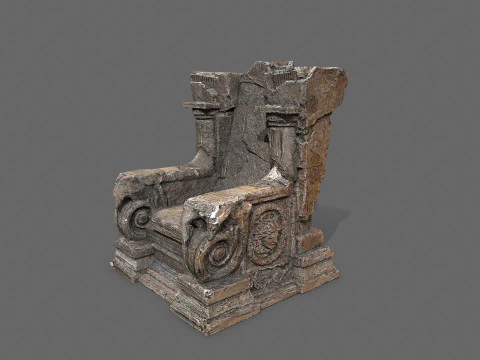 Old throne 3D Model
