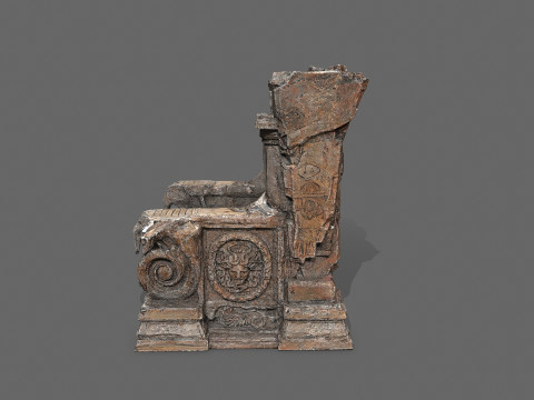 Old throne 3D Model