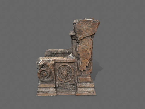 Old throne 3D Model