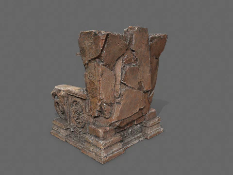 Old throne 3D Model