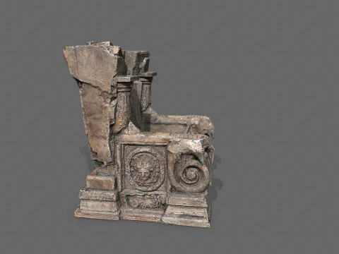 Old throne 3D Model