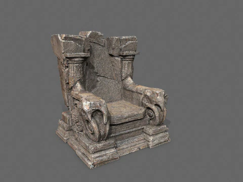 Old throne 3D Model