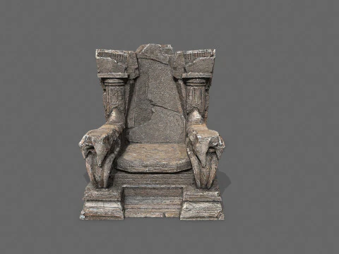 Old throne 3D Model
