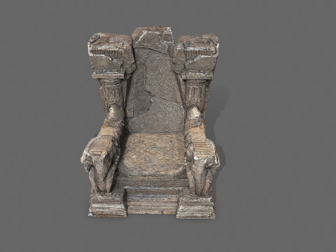 Old throne 3D Model