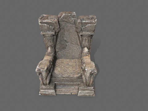 Old throne 3D Model