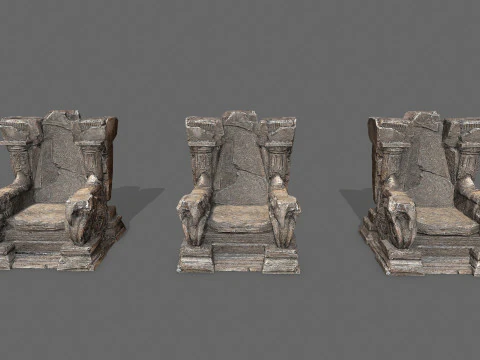 Old throne 3D Model