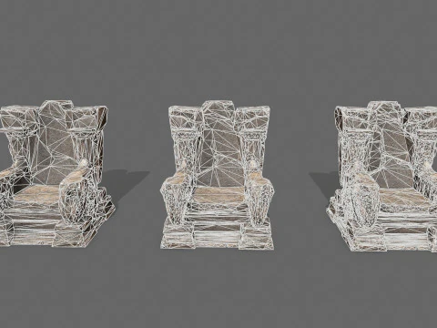 Old throne 3D Model
