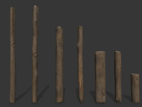 Wooden models 3D Model