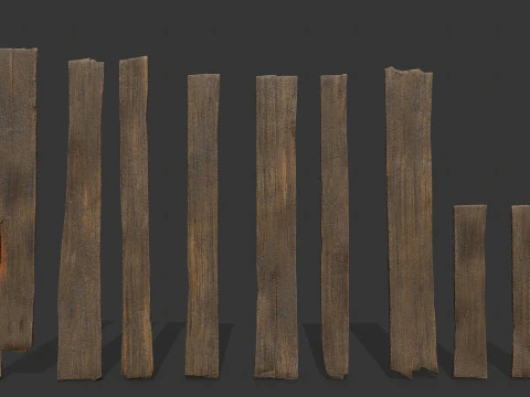 Wooden models 3D Model