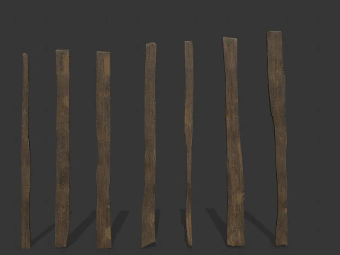 Wooden models 3D Model